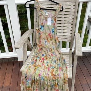 Alberto makati maxi dress size 4 NWT